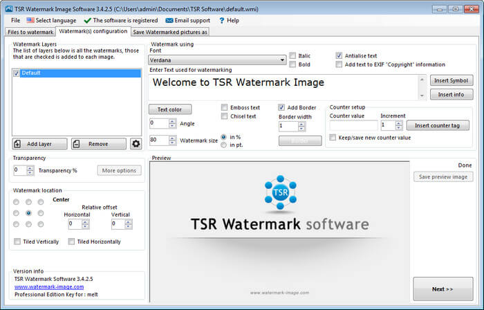 TSR Watermark Image Pro Free Download