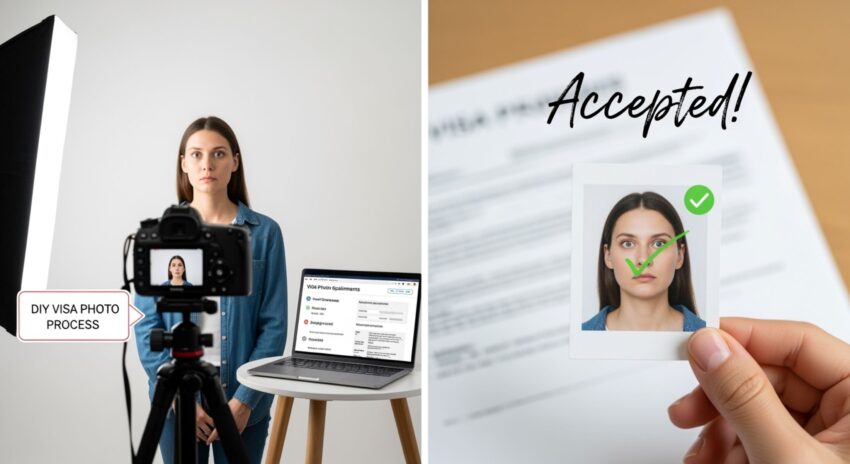 How to take a visa photo at home and will it be accepted
